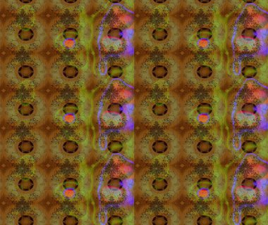 Kahverengi renkte çiçekli çiçek deseni. Suluboya tarzında kahverengi renkte çiçekler.