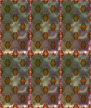 Kahverengi ve gri renkli çiçekler. Kumaş desenli papatya çiçekleri ayrıntıları.