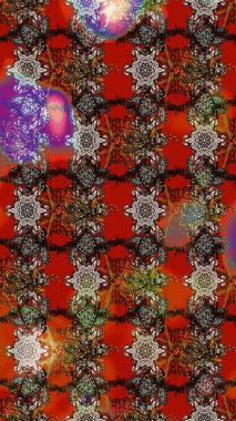 Nazik romantik baskı. Tatil havası. Raster güzel bir çiçek deseni çizmiş. Bahar mevsimi.