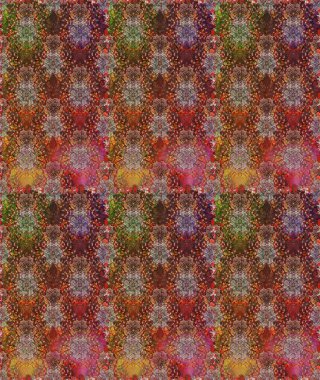 Kahverengi ve nötr renklerde çiçeklerle kusursuz çiçek deseni. Çiçekler suluboya tarzında kahverengi ve nötr renklerde.