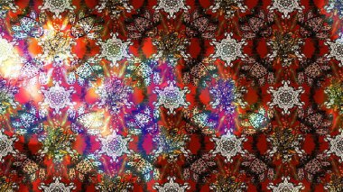 Güzel kumaş deseni. Raster illüstrasyonundaki çiçek desenli çizim. Renkli Bahar Teması eskiz kalıbı. Düz Çiçek Elementleri Tasarımı.