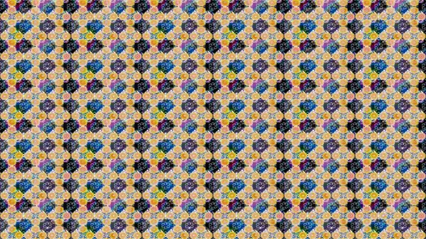 Renkli Yaz Temalı eskiz kalıbı. Modaya uygun kumaş deseni. Sevimli çiçek raster deseni. Düz Çiçek Elementleri Tasarımı.