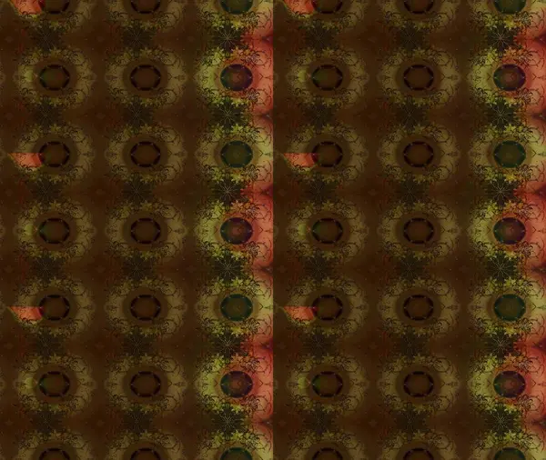 Raster illüstrasyonu. Şirin çiçekli eskiz deseni ve kahverengi renkli yapraklar, suluboya çiçek deseni, duvar kağıdı, kart veya kumaş için fayanslı.