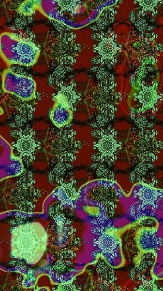 Güzel kumaş deseni. Renkli Bahar Teması eskiz kalıbı. Düz Çiçek Elementleri Tasarımı. Raster illüstrasyonunda çiçek deseni çizimi.