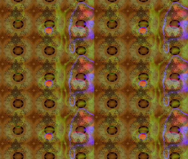 Kahverengi renkte çiçekli çiçek deseni. Suluboya tarzında kahverengi renkte çiçekler.