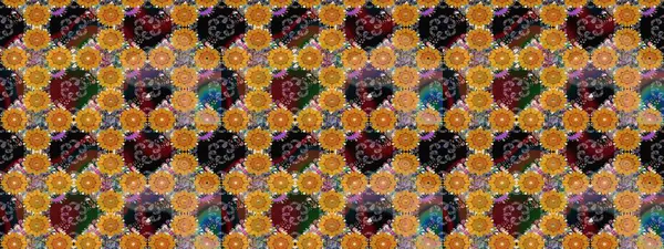 Çiçekli karalama şeklinde Raster çiçek deseni. Nazik, narin çiçek arkaplanı. Kahverengi renkte çiçekler.