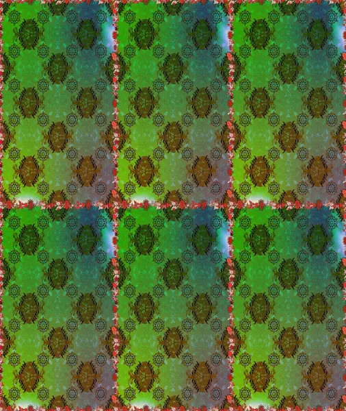 Raster Illustrasyon 'da moda olmayan çiçek deseni. Güzel kumaş deseni. Renkli Yaz Temalı Kusursuz Arkaplan. Düz Çiçek Elementleri Tasarımı.