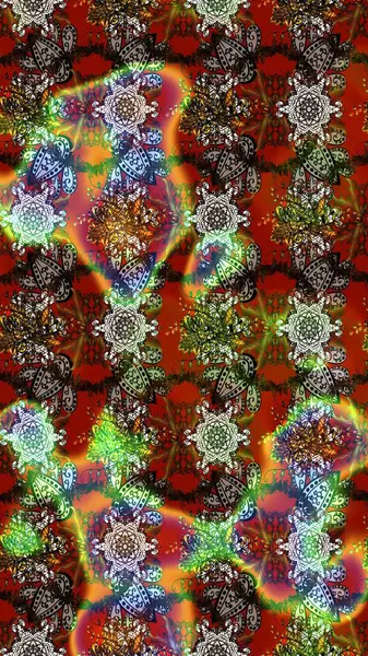 Raster çiçek desenli çiçek deseni, yapraklar, dekoratif elementler, sıçrama, lekeler, el çizimi kontur çizgileri ve Doodle çizim stili, grafik raster çizim çizimi.