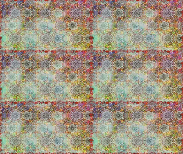 Güzel kumaş deseni. Güzel, pürüzsüz bir desen. Düz Çiçek Elementleri Tasarımı. Renkli Yaz Temalı Kusursuz Arkaplan. Yazdır. Raster çiçekli arka plan.