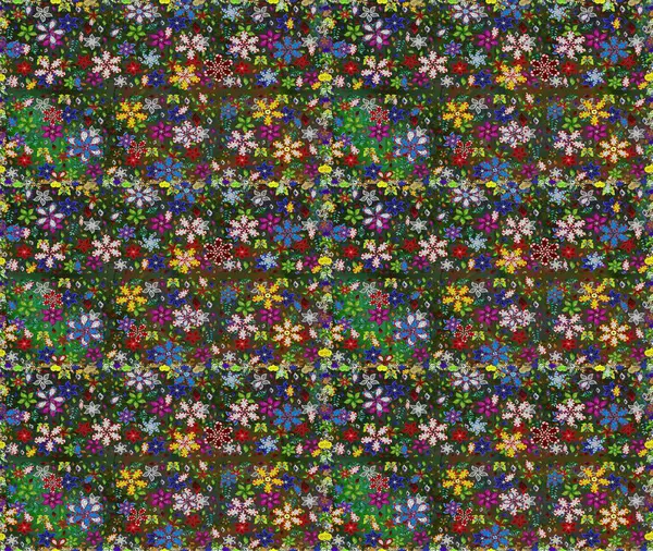 Çizgisiz desen. Raster Moda kumaş deseni. Şirin çiçekler..
