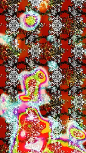 Kırmızı renkte çiçekler. Çiçekli karalama şeklinde Raster çiçek deseni. Yumuşak, yaz çiçekli arka plan.