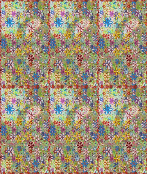 Güzel, pürüzsüz bir desen. Renkli Yaz Temalı Kusursuz Arkaplan. Güzel kumaş deseni. Yazdır. Raster çiçekli arka plan. Düz Çiçek Elementleri Tasarımı.