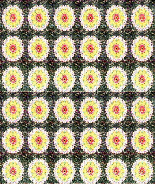 Raster çiçek desenli çiçek deseni, yapraklar, dekoratif elementler, sıçrama, lekeler, el çizimi kontur çizgileri ve Doodle çizim stili, grafik raster çizim çizimi.