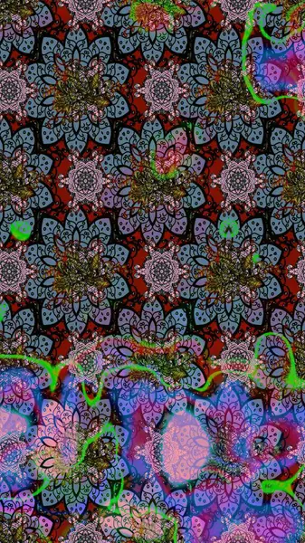 Suluboya çizim kalıbı. Dekorasyon ve tasarım için güzel bir desen. Çiçeğin suluboya çizimlerinin mükemmel deseni. Moda baskısı. Eski.