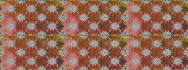 Çiçek desenli raster, kahverengi ve gri çizgi grafik desenli soyut raster arkaplan. Modern stil dokusu.