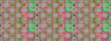 Renkli Yaz Temalı Kusursuz Arkaplan. Düz Çiçek Elementleri Tasarımı. Gri ve yeşil renkli çiçekler. Raster illüstrasyonunda trendsiz çiçek deseni.