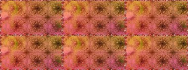 Çiçeksel turuncu ve kahverengi dikişsiz desen. Klasik taslak çizimi. Raster çiçek izi..