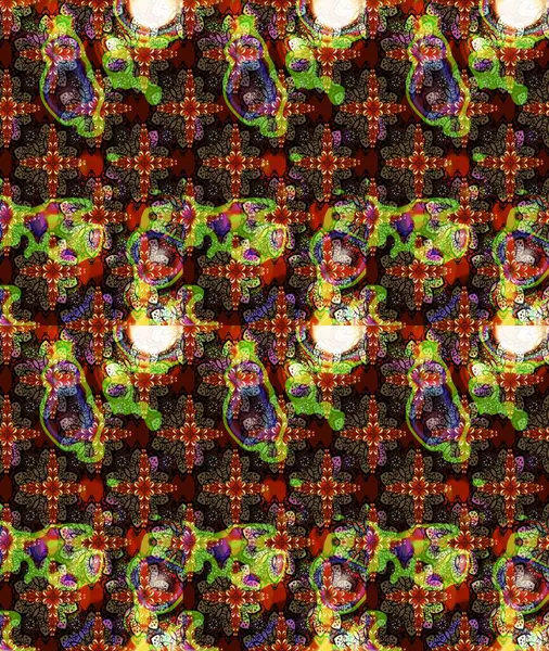 Tekstil için figür. Poster ya da kapak için arka plan. Şirin, zarif çiçekler Raster illüstrasyonu. Davetiye ve kartpostal tasarımı için dekoratif çiçek unsurları. Yapraklı çizim deseni.