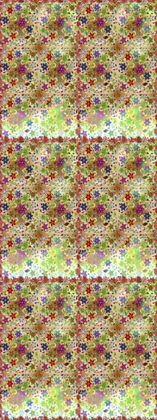 Raster dikişsiz çiçek deseni. Vadinin çiçekleri bej ve nötr renklerde.