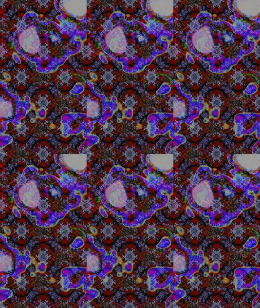 Birçok kahverengi, mor ve gri soyut çiçekli tropik çizim deseni. VarisoloBrown, menekşe ve gri raster çizimi. Küçük çiçekte sevimli çiçek deseni var..