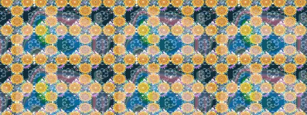 Mavi renkli çiçekler. Hediye ambalaj kağıdı, tebrik kartları, posterler ve pankart tasarımı. Raster düz çiçek çizim deseni.