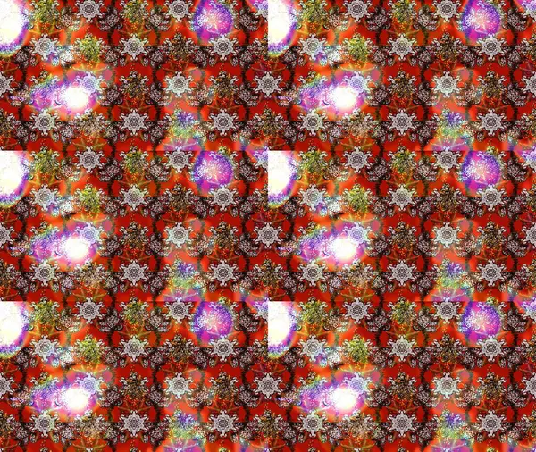 Motley illüstrasyonu. Çiçekli bahar çiçekleri. Moda baskıları için zarif bir şablon. Robot resim. Küçük çiçekte güzel bir desen. Küçük renkli çiçekler..