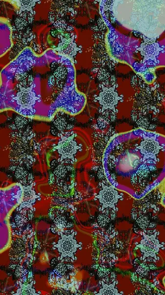 Çiçekler kırmızı, kahverengi ve gri renklerde. Sevimli çiçek raster deseni. Renkli Bahar Teması eskiz kalıbı. Düz Çiçek Elementleri Tasarımı.