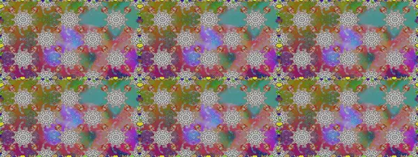 1950-1960 motifleri. Gri ve kahverengi üzerine gri ve kahverengi. El çizimi çiçek unsurları olan soyut, dikişsiz raster deseni. Çiçekli ipek eşarp. Retro tekstil tasarım koleksiyonu.