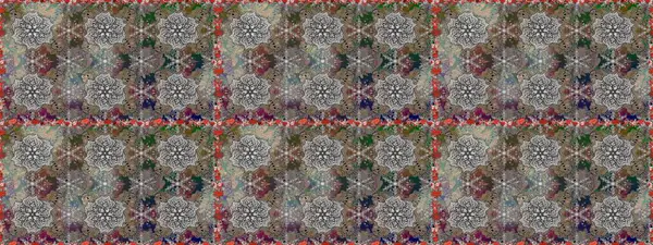 Güzel kumaş deseni. Raster çiçekli arka plan. Düz Çiçek Elementleri Tasarımı. Güzel, pürüzsüz bir desen. Yazdır. Renkli Yaz Temalı Kusursuz Arkaplan.