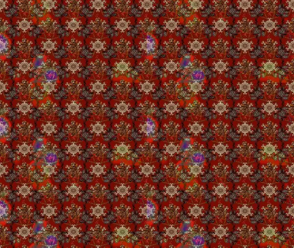 Düz Çiçek Elementleri Tasarımı. Renkli Yaz Temalı eskiz kalıbı. Raster Illustrasyon 'daki Çiçek Deseni' nin son moda çizimi. Güzel kumaş deseni.