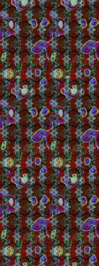 Raster Hip kumaş deseni. Eskiz Vintage Çiçek Deseni.