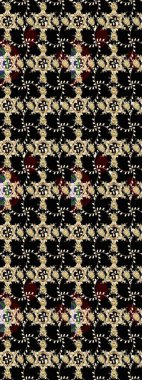 Raster deseni. Çiçek kompozisyonu. Doğa. Çiçek kolajı. Çiçek arkaplan. - Siyah, bej ve kahverengi çiçekler. Küçük çiçekte güzel desen var..