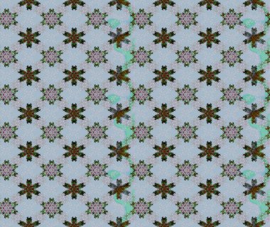 El çizimi, soyut ve süslü elementler. Mavi renkler. Yaz çiçekleri teması. Suluboya resim taklit Raster çizimi. Klasik çiçekler..