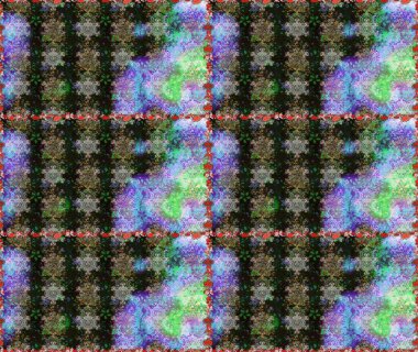 Güzel kumaş deseni. Raster Illustrasyon 'da moda olmayan çiçek deseni. Renkli Yaz Temalı Kusursuz Arkaplan. Düz Çiçek Elementleri Tasarımı.