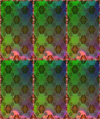 Renkli Bahar Temalı Kusursuz Arkaplan. Düz Çiçek Elementleri Tasarımı. Güzel kumaş deseni. Raster illüstrasyonunda kusursuz çiçek deseni.