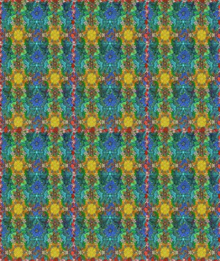 Moda baskıları için zarif bir şablon. Modern çiçek arkaplanı. Halk tarzı. Parlak renkli çiçekleri ve mavi ve yeşil yaprakları olan şaşırtıcı, pürüzsüz çiçek deseni..