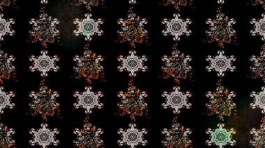 Siyah renkli çiçekler. El çizimi çiçekli soyut çizim kalıbı. Raster illüstrasyonu.