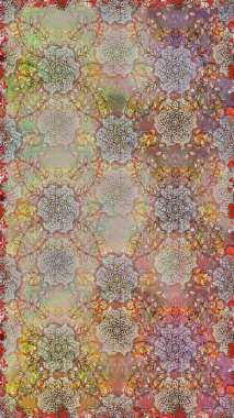 Tarafsız ve bej renkli çiçekler. Raster illüstrasyonu. Şirin çiçek elementleri. Kusursuz..