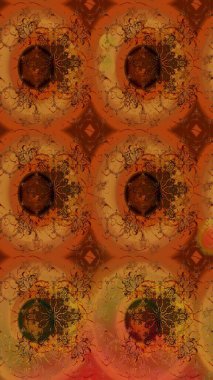 Klasik taslak çizimi. Raster çiçek izi. Çiçek rengi eskiz deseni.