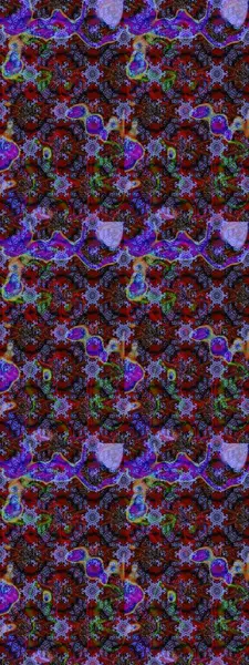 Ağaç dallı bahar çiçekleri deseni, mor, kahverengi ve kırmızı renkler, çiçek silueti. Raster deseni.