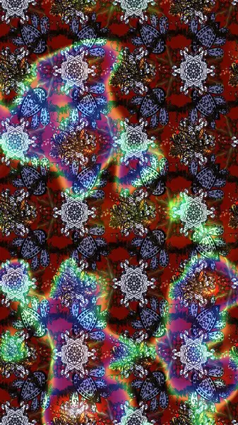 Renkli Bahar Teması eskiz kalıbı. Kahverengi, gri ve kırmızı renkte çiçekler. Düz Çiçek Elementleri Tasarımı. Güzel çiçek deseni..