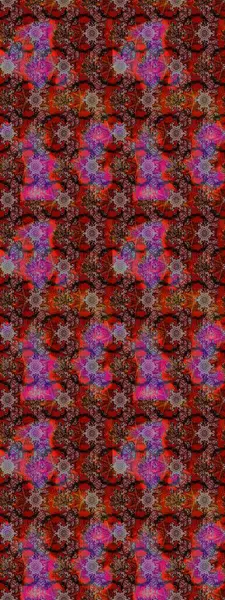 Vadinin çiçekleri kahverengi, kırmızı ve siyah renklerde. Raster çiçek desenleri çiziyor..