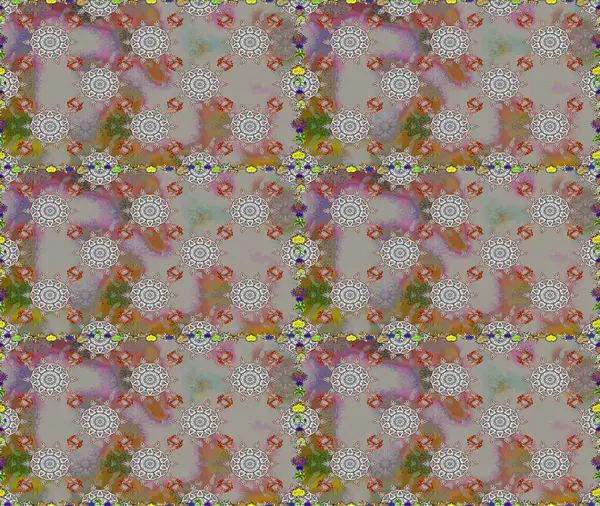 Tebrik kartı geçmişi, boyama kitabı, arkaplan ve tekstil için kullanılabilir. Kusursuz süs izi. Sınır Kızılderili çiçekli paisley patten. Etnik Mandala havlusu. Raster Henna tarzı.