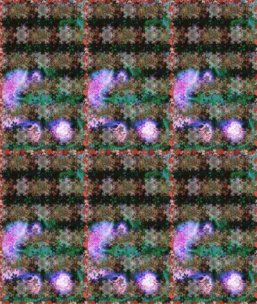 Düz Çiçek Elementleri Tasarım Raster illüstrasyonu. Gri ve kahverengi renkte çiçekler. Renkli Bahar Temalı, pürüzsüz bir arka plan. Çiçekli, suluboya desenli kusursuz çiçek deseni.