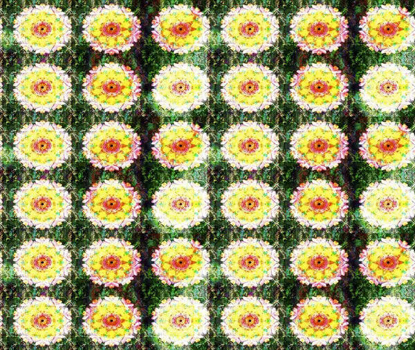 Çiçek tasarımı için inanılmaz bir kolaj cenneti tarzı. Parlak çiçekli kolaj çiçekleri yeşildir. Çiçekli zambaklar eskiz arka planı.