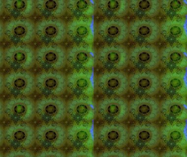 Karalama çiçekleri çizim kalıbı. Raster deseni. Sanat, çiçeklere ilham verir ve arka plan bırakır. Yeşil el çizimi desen.