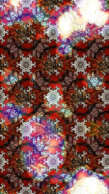 Kahverengi, kırmızı ve nötr renklerde manzaralı çiçek deseni. Çiçek kompozisyonu, el boyası, hassas şablon. Sevgililer günü ve tebrik kartı konsepti için şık bir davetiye. Üst görünüm, yumuşak biçim.