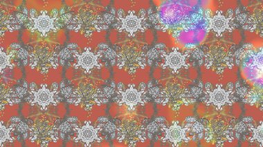 Çiçekli çiçek deseni, suluboya. Düz Çiçek Elementleri Tasarım Raster illüstrasyonu. Gri, pembe ve nötr renkte çiçekler. Renkli Bahar Teması çizim şablonu.