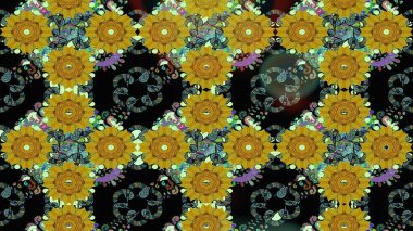 Çiçekleri, deniz kabukları, mandalaları ve suluboya efektleriyle donanma geçmişi. Eskiz modeli etnik tasarım. Yatak çarşafları, ceket, paket tasarımı, kumaş ve moda kavramları için tekstil baskısı.