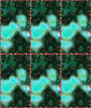 Çiçekli karalama şeklinde Raster çiçek deseni. Nazik, sevimli çiçek arkaplanı. Mavi renkte çiçekler.